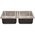 Just Manufacturing 18-Gauge Stainless Steel 18 in. I.D. x 32 in. x 8 in. Double Bowl Undermount Kitchen Sink
