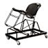 240 lb. Weight Capacity Black Steel Dolly for Compact Stack Chairs