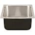 Just Manufacturing 18-Gauge Type 304 Stainless Steel 16 in. O.D. x 16 in. Single Bowl Undermount Kitchen Sink
