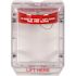 Stopper II without Horn, Fire Alarm Pull Station Cover, Clear Spacer, Fire Label, Polycarbonate