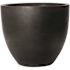 Vasesource 38 in. x 43 in. x 43 in. Jumbo Lg Black Round Fiberstone Planter