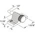 Prime-Line 1 in. Zamac Cast Housing with Aluminum Bolt Twist-In Action Window Lock