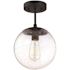 Design House Gracelyn 9 in. Matte Black Ceiling Light Semi-Flush Mount