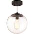Design House Gracelyn 9 in. Matte Black Ceiling Light Semi-Flush Mount