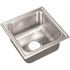 Just Manufacturing 18-Gauge Stainless Steel 15 in. O.D. x 15 in. Single Bowl Drop-In Kitchen Sink with Self-Rimming Ledge