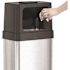 18 Gal. Rectangular Dual Push Door Stainless Steel Trash Can W/Wheels & AbsorbX Odor Control System Slim & Space-Saving