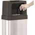 24 Gal Rectangular Dual Push Door Stainless Steel Trash Can W/Wheels & AbsorbX Odor Control System Slim & Space-Saving