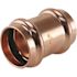 Apollo 1 in. x 1 in. Copper Press x Press Coupling with Dimple Stop