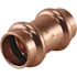 Apollo 1/2 in. x 1/2 in. Copper Press x Press Coupling with Dimple Stop
