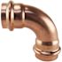 Apollo 1 in. x 1 in. Copper 90-degree Press x Press Elbow Fitting