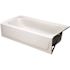 Bootz Industries Aloha 60 in. x 30 in. Soaking Bathtub with Right Drain in White
