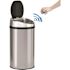 HLS COMMERCIAL 8 Gal. Round Stainless Steel Sensor Commercial Trash Can with Odor Filter