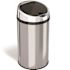 HLS COMMERCIAL 8 Gal. Round Stainless Steel Sensor Commercial Trash Can with Odor Filter