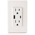 Leviton Decora 15 Amp Tamper Resistant Duplex Outlet (with Type A and C USB Charger), White