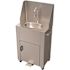 Deluxe Portable Hand-Wash Station, 14-1/2 in. Basin, Foot Pump, Tank In, Tank Out, Gooseneck Only