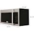 ZLINE Kitchen and Bath 30 in. 300 CFM 900-Watt Over the Range Microwave Oven in Stainless Steel & Traditional Handle