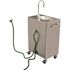 Deluxe Portable Hand-Wash Station, 14-1/2 in. Basin, Hose In, Hose Out, Single Handle Gooseneck