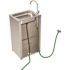Economy Stainless Steel Portable Hand-Wash Station Hose In, Hose Out Water Supply and Single Handle Gooseneck Faucet