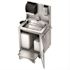 Just Manufacturing 27 in. Freestanding Stainless Steel 1 Compartment Commercial Hand Wash Sink
