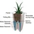 Mayne Kobi 32 in. Tall White Self-Watering Polyethylene Planter