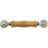 Prime-Line Screen Rolling Tool with Wood Handle and Steel B. B. Wheels, for 0.130 in. to 0.180 in. Spline