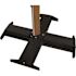 Grosfillex Cantilever 48 lbs. Metal Patio Umbrella Base in Black
