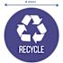 HLS COMMERCIAL Vinyl UV-Resistant Recycle Decal Sticker Set (3-Pack)