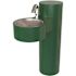 Wash-N-Go! 13 in. Stainless Steel 1-Compartment Commercial Outdoor ADA Hand Wash Station, Sensor J-Spout, Green Basin