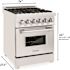 ZLINE Kitchen and Bath 24 in. 4 Burner Dual Fuel Range in Stainless Steel
