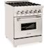 ZLINE Kitchen and Bath 24 in. 4 Burner Dual Fuel Range in Stainless Steel