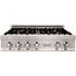 ZLINE Kitchen and Bath 36 in. 6 Burner Front Control Gas Cooktop with Brass Burners in Stainless Steel