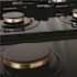 ZLINE Kitchen and Bath 36 in. 6 Burner Front Control Gas Cooktop with Brass Burners in Stainless Steel