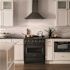 ZLINE Kitchen and Bath 30 in. 4 Burner Dual Fuel Range with Brass Burners in Black Stainless Steel
