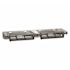 ASI American Specialties Commercial Surface Mounted Double Toilet Tissue Dispenser with Controlled Delivery in Silver