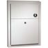 ASI American Specialties Commercial Partition Mounted Dual Access Sanitary Napkin Disposal in Stainless Steel