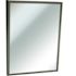 ASI 18 in. W x 30 in. H Rectangular Framed Fixed Tilt Wall Mount Bathroom Vanity Mirror in Stainless Steel