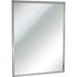 ASI 18 in. W x 36 in. H Rectangular Framed Single Chan-Lok Plate Glass Wall Mount Bathroom Vanity Mirror in Stainless Steel