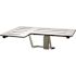 ASI Folding 33 in. W Shower Seat Solid Phenolic L-Shaped Right Hand in White