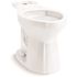 KOHLER Cimarron 12 in. Rough In Elongated Chair Height Toilet Bowl Only in White, Seat Not Included