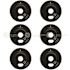 GE 8 in. Electric Range Black Drip Bowls (6-Pack)
