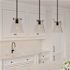 Generation Lighting Blaine 1-Light Matte Black Hanging Pendant with a Clear Glass Shade