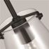 Generation Lighting Blaine 1-Light Matte Black Hanging Pendant with a Clear Glass Shade