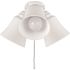 Hampton Bay Williamson 3 Light Matte White Universal LED Ceiling Fan Shades Light Kit