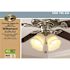 Hampton Bay 3-Light Brushed Nickel Ceiling Fan Shades LED with Light Kit