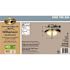 Hampton Bay 3-Light Brushed Nickel Ceiling Fan Shades LED with Light Kit