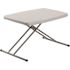 20 in. W x 30 in. D Speckled Grey High-Density Polyethylene (HDPE) Top Height Adjustable Personal Folding Table
