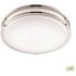 PRIVATE BRAND UNBRANDED 12 in. Brushed Nickel Selectable LED CCT Round Flush Mount Light