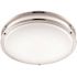 PRIVATE BRAND UNBRANDED 12 in. Brushed Nickel Selectable LED CCT Round Flush Mount Light