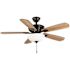 Hampton Bay Wellston II 44 in. LED Matte Black Ceiling Fan with Light Kit