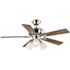 Hampton Bay Riley 44 In. Led Brushed Nickel Ceiling Fan With Light Kit